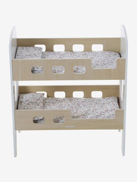 Bunk Bed in FSC® Wood for Baby Dolls white 