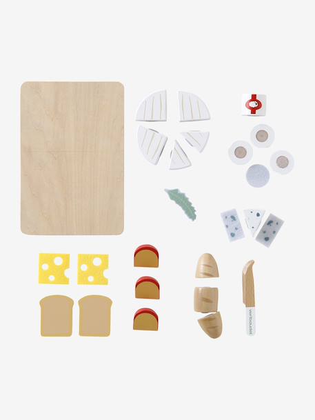 Felt and FSC® wood cheese board wood 