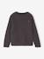 Rib Knit Jumper with Iridescent Patch, for Girls anthracite+violet 