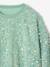 Sequinned Sweatshirt for Girls mauve+turquoise 