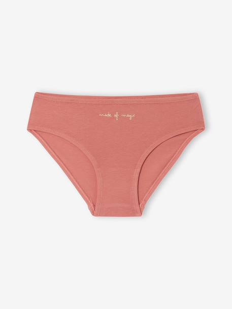 Pack of 5 Assorted Briefs for Girls rose 