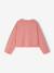 Cropped Sequin Slogan T-Shirt for Girls rose 