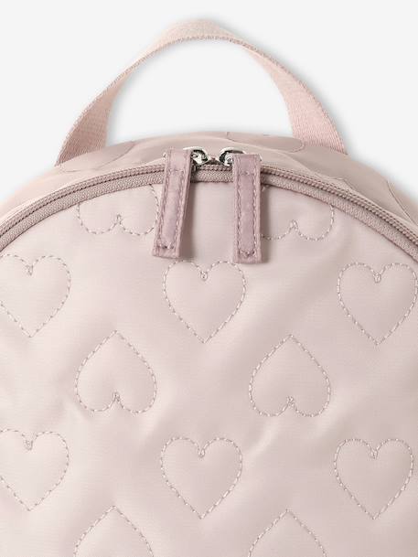 Girls' rucksack with heart print rosy 