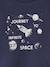 Round-Neck Sweatshirt with Print, for Boys khaki+night blue 