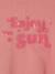 Cropped Sequin Slogan T-Shirt for Girls rose 