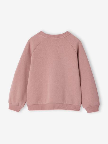 Sweatshirt with raised bow details for girls blush 