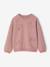 Sweatshirt with raised bow details for girls blush 