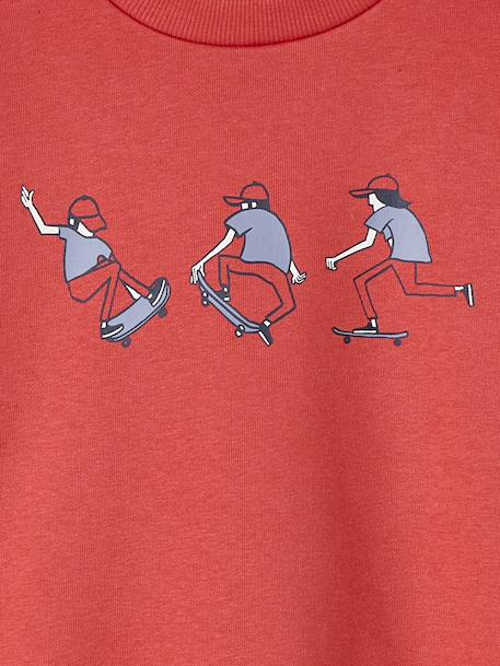 Skateboard Sweatshirt for Boys red 