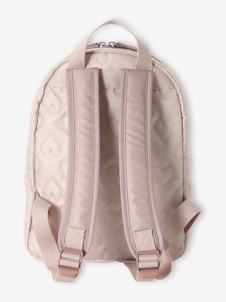 Girls' rucksack with heart print rosy 