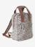 Girls' rucksack with flower print printed pink 