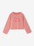 Cropped Sequin Slogan T-Shirt for Girls rose 