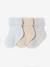 Pack of 3 pairs of plain baby socks marl grey 