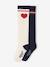 Pack of 2 Pairs of Knee-High Socks for Girls ecru 