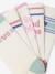 Pack of 5 Pairs of Sports Socks for Girls ecru 