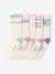 Pack of 5 Pairs of Sports Socks for Girls ecru 