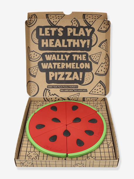 Watermelon pizza puzzle OLI & CAROL multicoloured 