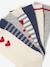 Pack of 7 pairs of girl's 'hearts' socks ecru 