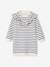 Fleece Dress with Frill for Girls ecru+emerald green+vanilla 
