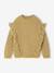 Frilly Cable Knit Jumper for Girls golden beige 