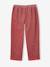 Loose-Fit Corduroy Trousers for Girls bordeaux red+chocolate+old rose 