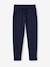 Boys' Fleece Trousers ink blue+printed black 
