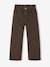 Wide-leg paperbag leopard print trousers for girls beige+chocolate+multicoloured+vanilla 