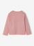 Long Sleeve T-Shirt with Heart in Relief, for Girls blush+ecru+green 