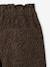 Wide-leg paperbag leopard print trousers for girls beige+chocolate+multicoloured+vanilla 
