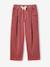 Loose-Fit Corduroy Trousers for Girls bordeaux red+chocolate+old rose 