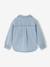 Loose Fit Denim Shirt for Girls light blue 