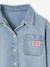 Loose Fit Denim Shirt for Girls light blue 