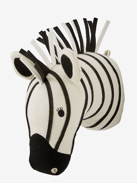 Zebra Head Trophy White 