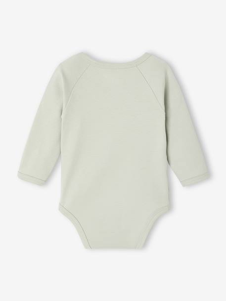 Pack of 2 Long-Sleeved Bodysuits, Newborn Special aqua green 