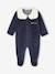 Pack of 3 Velour 'Hearts' Sleepsuits for Newborns night blue 