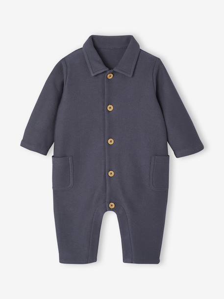 Twill Jumpsuit for Newborns slate blue 
