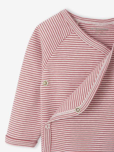Pack of 3 Striped Bodysuits, Newborn Special rose 