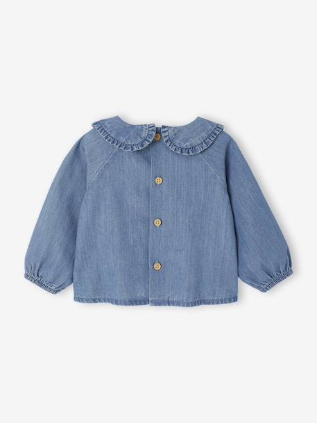 Denim Blouse for Newborns stone 
