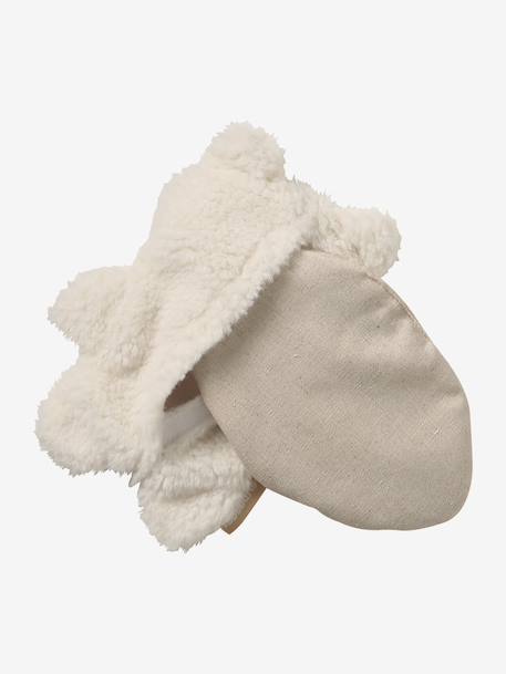 Cuddly Toy Hot Water Bottle ecru+navy blue+pecan nut 