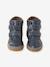 Boys' synthetic boots with hook and loop fasteners navy blue 