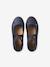 Elasticated cross strap ballerinas for children, nursery collection navy blue 