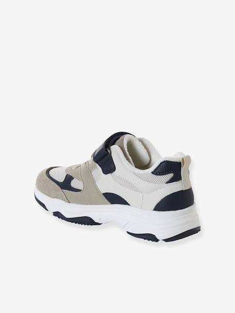 Trainers with Elasticated Laces & Hook-&-Loop Straps for Children ecru 