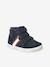High-top trainers with Velcro straps for boys, nursery collection navy blue 