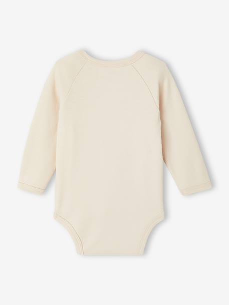 Pack of 2 Long-Sleeved Bodysuits, Newborn Special rose 
