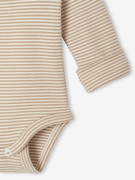4-Piece Size-Adaptable Set for Newborns: Bodysuit + Leggings + Bib + Comforter ecru 