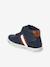 High-top trainers with Velcro straps for boys, nursery collection navy blue 