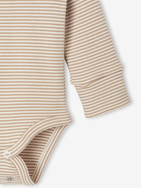 4-Piece Size-Adaptable Set for Newborns: Bodysuit + Leggings + Bib + Comforter ecru 