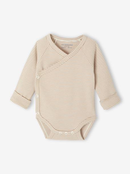 4-Piece Size-Adaptable Set for Newborns: Bodysuit + Leggings + Bib + Comforter ecru 