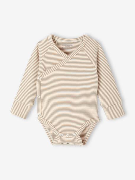 4-Piece Size-Adaptable Set for Newborns: Bodysuit + Leggings + Bib + Comforter ecru 