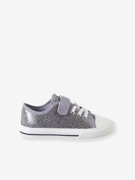 Synthetic Trainers with Hook-&-Loop Fasteners for Girls lilac 