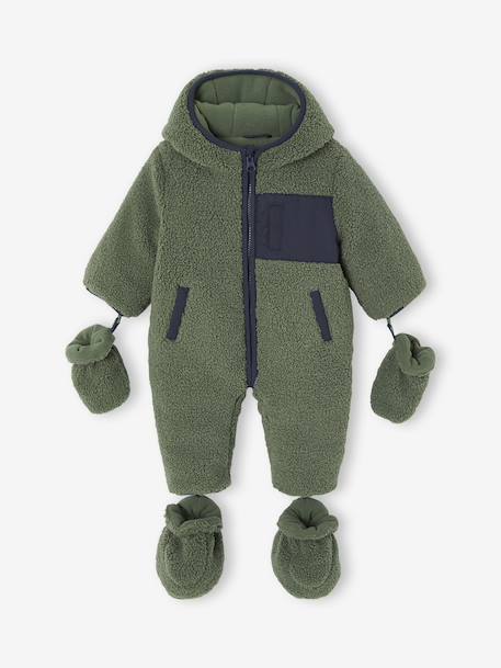 Sherpa Pramsuit for Newborns khaki 
